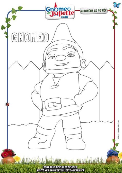 Coloriage Gnomeo Et Juliette 1 Momes Net