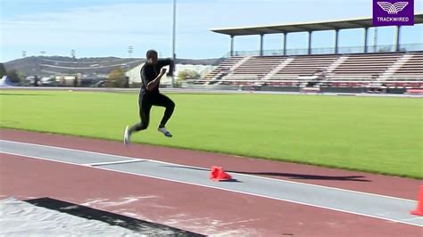 How To Triple Jump 4 Step Drill Over Two Cones Youtube