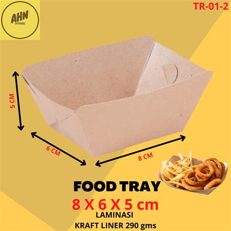 Jual KARDUS DUS BOX FOOD TRAY SNACK KENTANG PIRING WADAH KERTAS