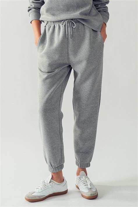 Elastic Drawstring Cozy Sweatpants