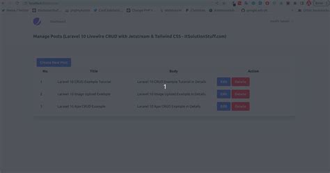 Laravel 10 Livewire CRUD Using Jetstream Tailwind CSS Danatec