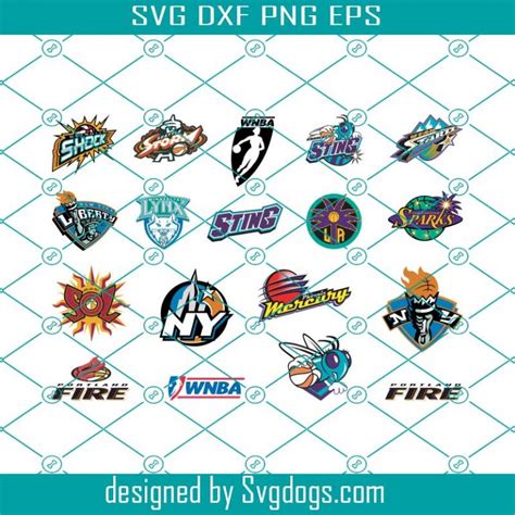 Wnba Women Basketball Team Logos Svg Womens National Basketball