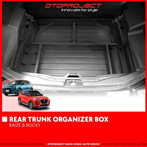 Jual Rear Trunk Organizer Box Mobil Raize Rocky 2021 2022 2023 Bagasi