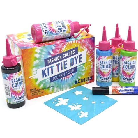 Kit Tie Dye Aquarela Silk Acrilex Dokassa Distribuidora