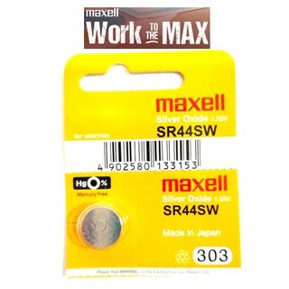 Maxell Sr Sw Silver Oxide Micro V Battery Pc Shopee