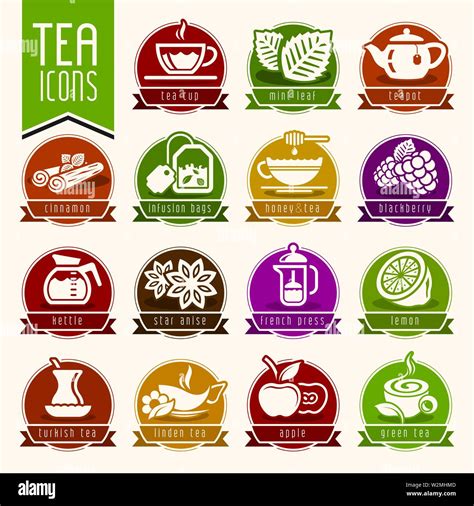 Tea Icon Set Stock Vector Image And Art Alamy