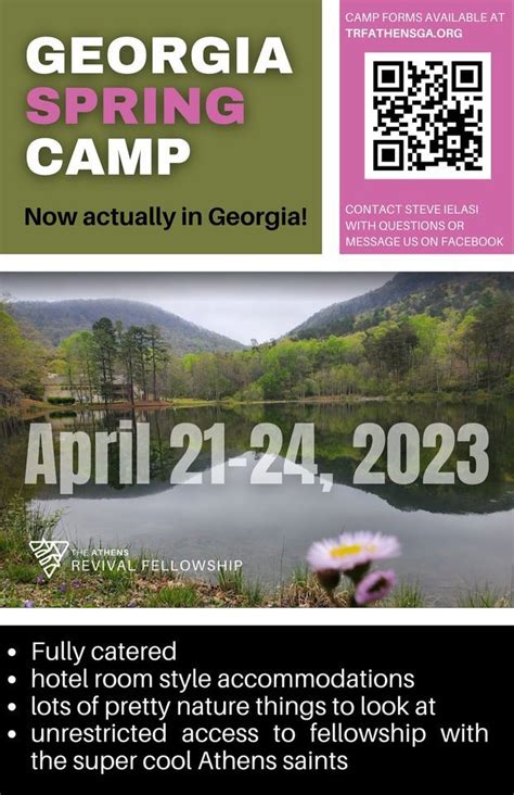 Georgia Spring Camp Pinnacle Retreat Center Clayton April 21 2023