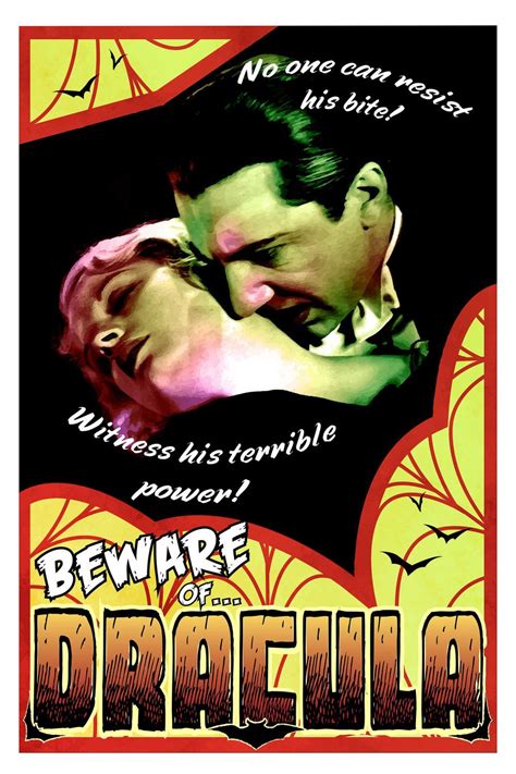 Dracula 1931 Vintage A4 Laminated Movie Poster Print Horror Wall Art