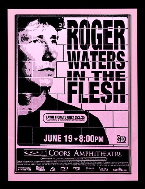 Roger Waters In The Flesh Original Music Concert Etsy