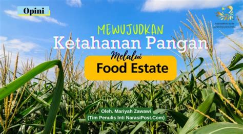 Mewujudkan Ketahanan Pangan Melalui Food Estate Narasipost