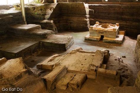 Maya buildings at the Joya de Cerén archaeological site in El Salvador