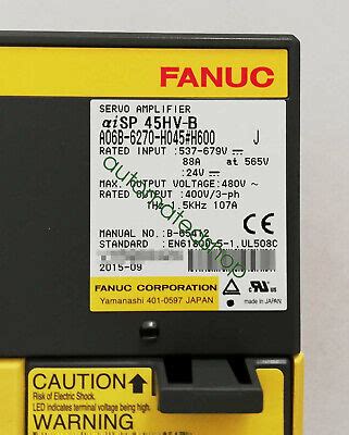 Pcs Fanuc Servo Amplifier A B H H Brand New Shipping Dhl