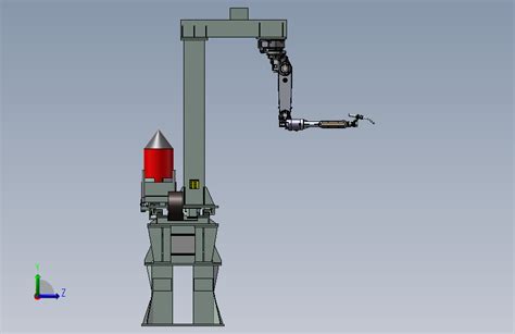 C型焊接机器人第七轴solidworks 2021模型图纸下载 懒石网