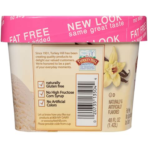 Turkey Hill Ice Cream No Sugar Added Vanilla 48 Fl Oz Shipt