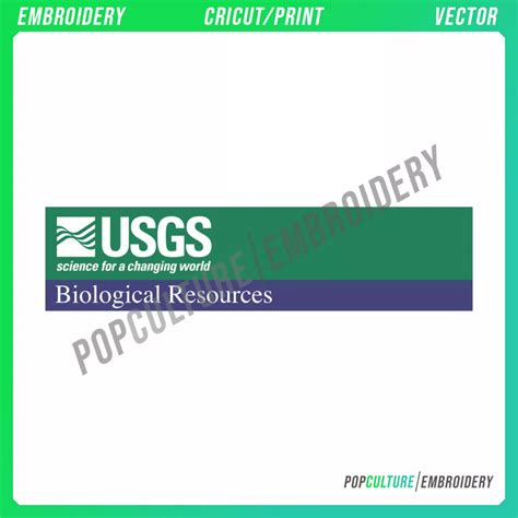 USGS - Official Logo for Embroidery & Vector • Pop Culture Embroidery ...