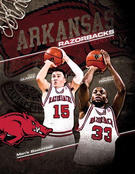 Mens Basketball Media Guides Arkansas Razorbacks