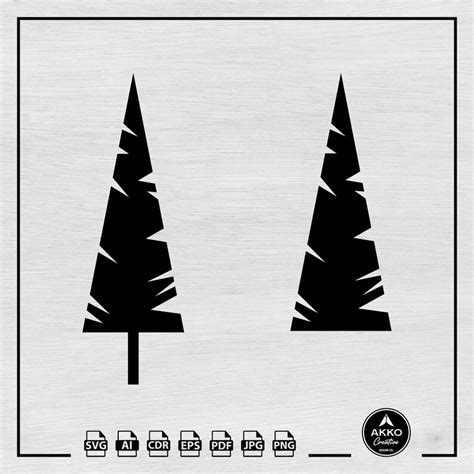 Pine Tree Svg Christmas Tree Svg Evergreen Tree Svg Etsy