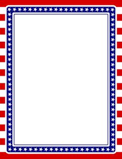 Free Patriotic Borders: Clip Art, Page Borders, and Vector Graphics