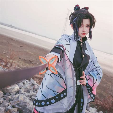 Shinobu Kocho Cosplay Costume Anime Demon Slayer Kimetsu No Yaiba Cos