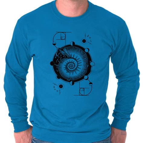 Nautilus Shell Spiritual Symbolic Mystical Long Sleeve T Shirts Tees