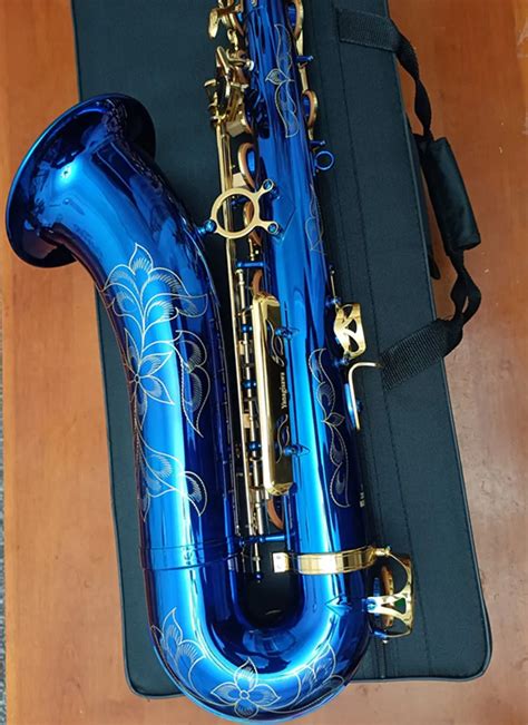 Custom T 901 Saxophone High Quality Sky Blue B Flat Music Tenor