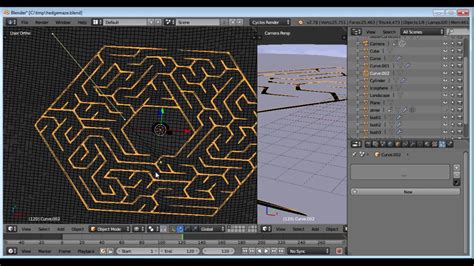 Make A Hedge Maze A Few Minutes With Blender Youtube