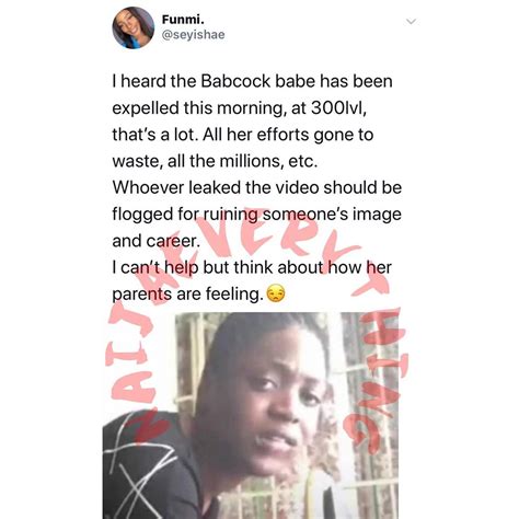 The Babcock Female Student Involved In The Leaked Sex Video Have Been Expelled Education Nigeria