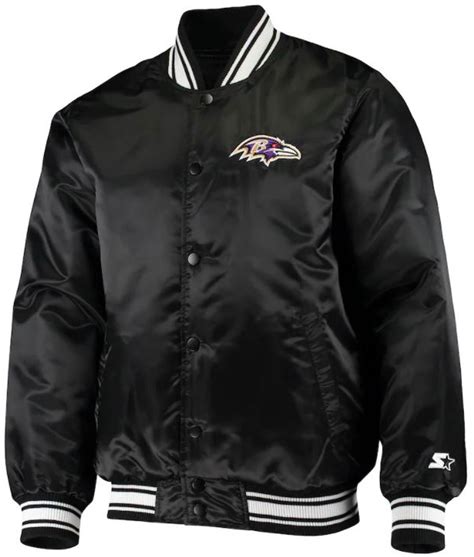 Starter Black Bomber Baltimore Ravens Jacket Jackets Creator