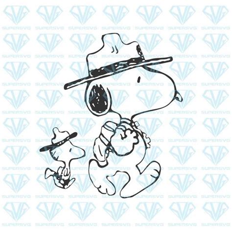 Funny Snoopy Woodstock Camping Svg Files For Silhouette Files For