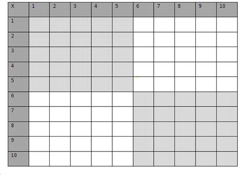Blank Number Grid | White Gold