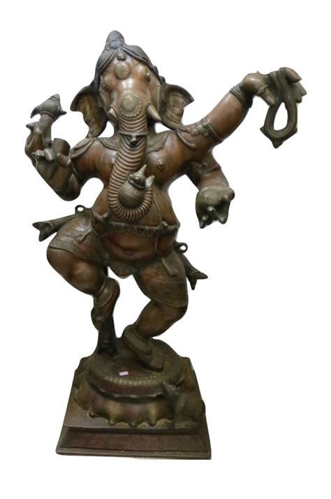 Brass Ganesh Statue 107cm X 51kg Basil Bush Ltd