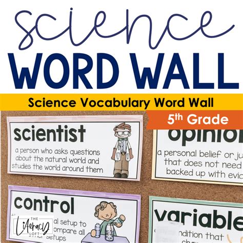 Science Vocabulary Word Wall {5th Grade} – The Literacy Loft