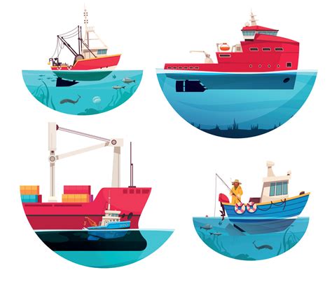 Ships Icons Set 19775475 Vector Art At Vecteezy