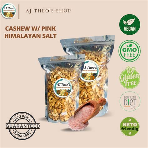 Salted Cashew With Pink Himalayan Salt 250 Grams Shopee Malaysia