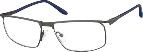 Gray Rectangle Glasses 3233212 Zenni Optical Canada