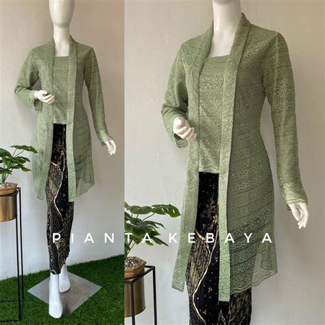 Jual Kebaya Tunik Kutubaru Brokat PART 1 Kebaya Modern Kutubaru