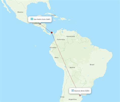 Flights From Buenos Aires To San Pedro Sula Eze To Sap Flight Routes