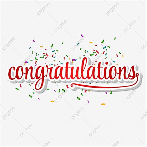 Congratulations Transparent Background