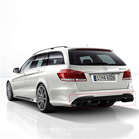 E63 AMG Night Paket Diffusor Auspuffblenden Original Mercedes Benz