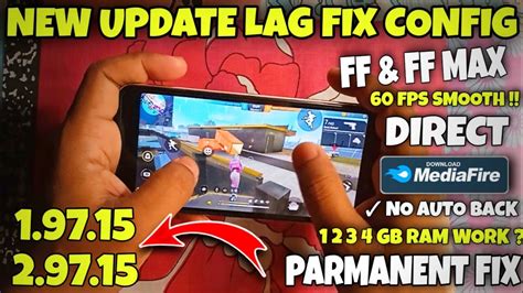 New Update Free Fire Lag Fix Config Lag Fix Config Free Fire