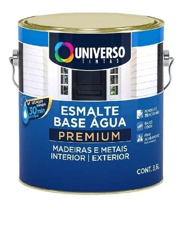 Tinta Esmalte Base Água Eco Acetinado Branco 3 6 L Galao Frete grátis