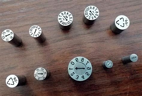 Mold Date Stamp Date Inserts For Plastic Injection Mould Date Stamps