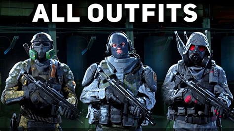 All Operator Outfits Uniforms UPDATED Call Of Duty Modern