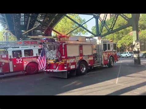 FDNY Engine 62 Ladder 32 Responding To A Odor Of Smoke W Q Siren