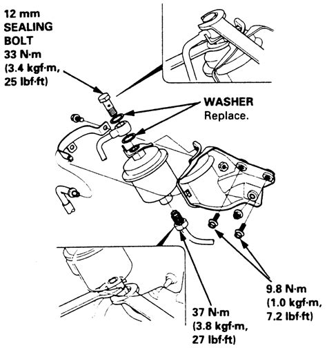1995 Honda Civic Fuel Line Pressure Fitting
