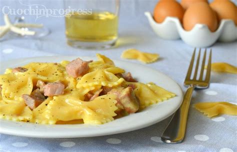 Carbonara Di Tonno Fresco Ricette Ricette Di Pasta Ricette Di Cucina