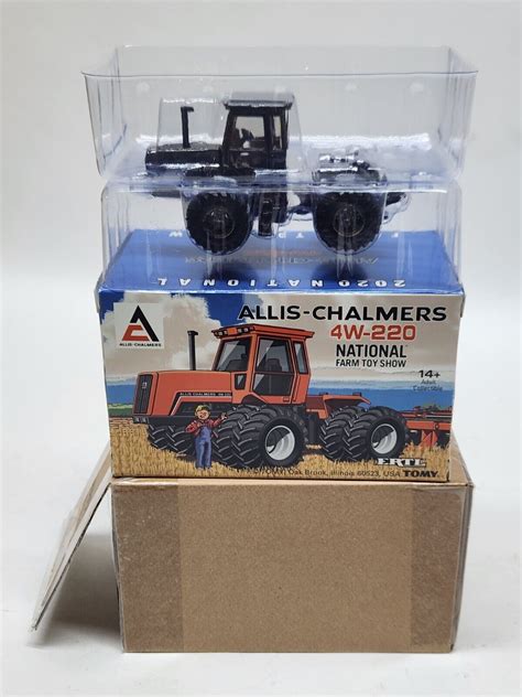 Allis Chalmers 4w 220 Tractor By Ertl 1 64 Scale 2020 Black Chrome Chase 1 Of 43 Ebay