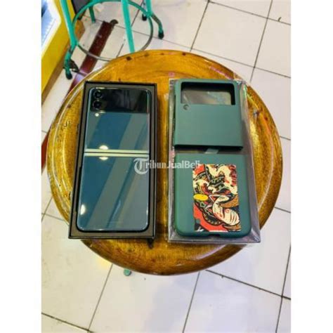 Hp Samsung Z Flip G Green Fullset Bekas Bergaransi Di Solo