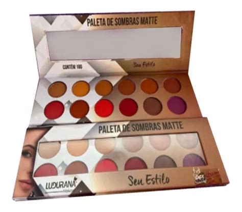 Paleta De Sombras Matte Seu Estilo Ludurana Cores Quentes