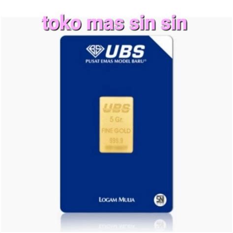 Jual Lm Ubs Gram Logam Mulia G Emas Batang Gr Batangan Murni G Gr